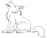 loup arctique enfant dessin à colorier