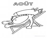 Coloriage loup auzou part en vacance en avion lors de son voyage dessin