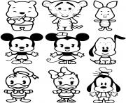disney kawaii personnages bebes dessin à colorier