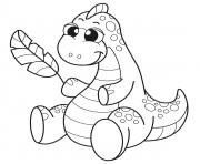 Coloriage dinosaure gratuit 60 dessin