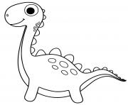 dinosaure tyrex facile dessin à colorier
