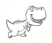 dinosaure mechant dessin à colorier