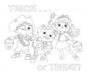 cocomelon halloween trick or treat dessin à colorier