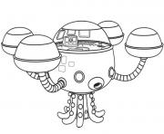 octocapsule de octonauts dessin à colorier