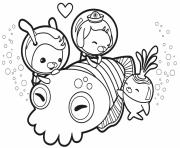 cuddle with a cuttlefish octonauts dessin à colorier