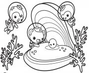 Coloriage captain barnacles old time band octonauts dessin