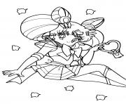 Cute Sailor Moon Heart dessin à colorier