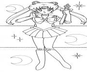 Sailor Moon Princess Manga dessin à colorier