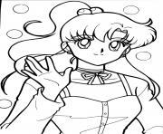 Coloriage Sailor Moon and her baby princess dessin