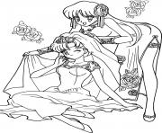 Sailor Moon Cute Dress dessin à colorier