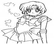 Sailor Moon Mercury dessin à colorier