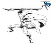 Coloriage homme chauve souris DC Comics Film 2021 dessin