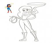 Wonder Woman DC Super Hero Girls dessin à colorier