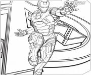 Coloriage iron man marvel super heros dessin