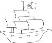 Coloriage bateau de guerre dessin