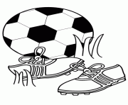 ballon de soccer foot dessin à colorier