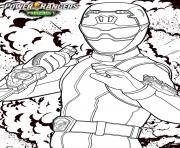 Coloriage power rangers time force dessin