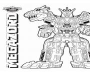 Megazord Dino Charge dessin à colorier