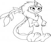Cute Sisu Dragon dessin à colorier