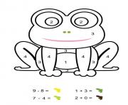 magique maternelle grenouille verte dessin à colorier