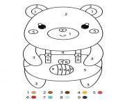magique maternelle un ours en salopette dessin à colorier