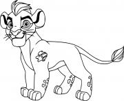 kion lion dessin à colorier