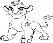kion la garde du roi lion dessin à colorier