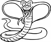 Coloriage serpent qui joueax cartes dessin