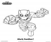 Coloriage panthere noire de marvel comics dessin