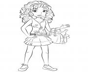 Coloriage lego friends emma 2 dessin