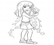 Coloriage lego friends perroquet dessin