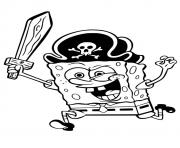 Coloriage garfield pirate dessin