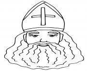 Coloriage saint nicolas pere noel dessin