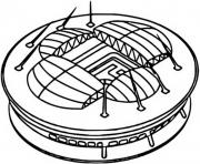 Coloriage euro 2020 2021 stadio olimpico rome dessin