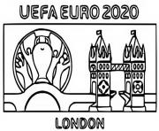 Coloriage euro 2020 logo foot 2021 dessin