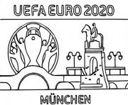 euro 2020 2021 logo munich dessin à colorier
