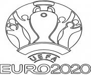 euro 2020 logo foot 2021 dessin à colorier