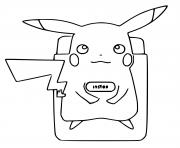 Coloriage Zen Pikachu mandala dessin