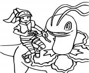 Coloriage pokemon epee et bouclier formes de galar zigzaton de galar dessin