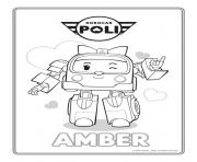 Coloriage robocar poli voiture leader dessin