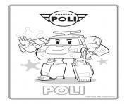 poli police robocar dessin à colorier