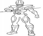 power rangers samurai dessin à colorier