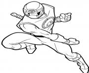 Coloriage ninja storm power rangers dessin