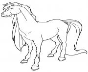 Coloriage panache cheval femelle pinto horseland dessin