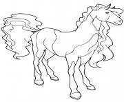 panache cheval de rosa rodriguez horseland dessin à colorier