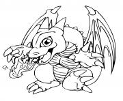 Coloriage dracaufeu dragon pokemon souffle brulant dessin
