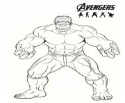 Coloriage Hulk s enerve contre une porte dessin