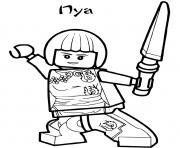 ninjago nya ninja 2 dessin à colorier