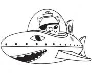 octonaut gup b requin dessin à colorier