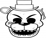 Coloriage fnaf10 freddy dessin